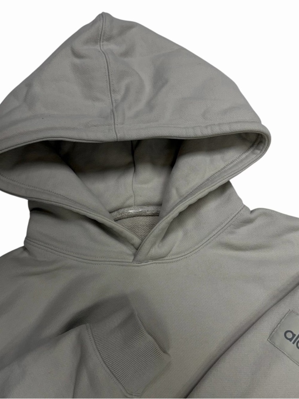 ALO Yoga Light Gray Pullover Hoodie